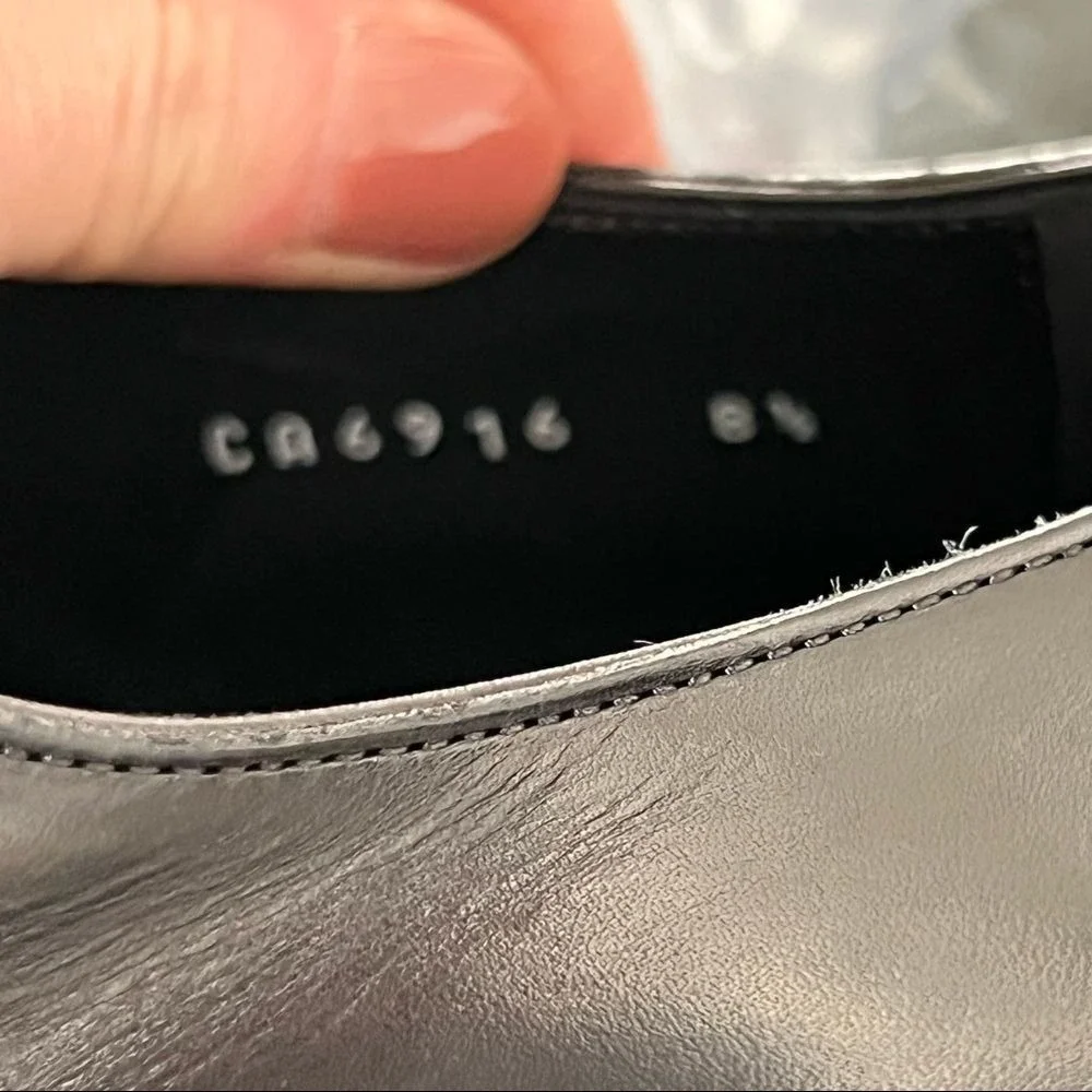 New Dolce & Gabbana Black‎ Leather Derby size 5 authentic Oxford